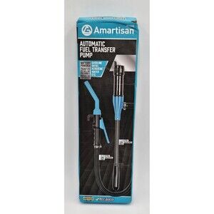 Amartisan Profession Tools Automatic Fuel Transfer Pump New Blue AM9872 2.4 GPM